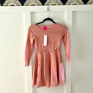 Lilly Pulitzer pink bow dress size youth large